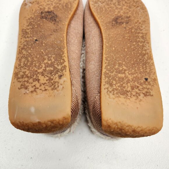 ROTHY'S Women's The Slipper Knit Wool Fleece Lining, Nutmeg Beige Tan Size 8 - Picture 13 of 14